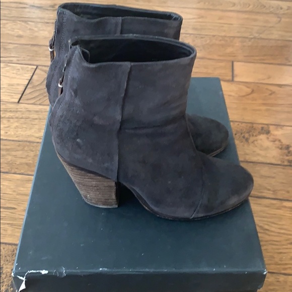 Rag & Bone Newbury boot distressed asphalt color - Picture 4 of 6